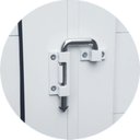 Ver imagem 3 de Porta de Alumínio Camarão 210x70cm com Vidro Boreal Linha 25 Brimak Abertura Esquerda Branco