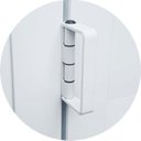 Ver imagem 2 de Porta de Alumínio Camarão 210x70cm com Vidro Boreal Linha 25 Brimak Abertura Esquerda Branco