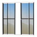 Ver imagem 1 de Porta de Correr 4 Folhas Super Vidro Reflex 210cm X 240cm Brimak