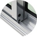 Ver imagem 3 de Porta de Correr 4 Folhas Super Vidro Reflex 210cm x 240cm Brimak Mix Preto