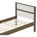 Ver imagem 6 de Cama Solteiro Cm8004 Nogal Branco Tecno Mobili Nogal Branco