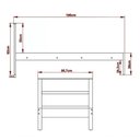 Ver imagem 4 de Cama Solteiro Cm8004 Nogal Branco Tecno Mobili Nogal Branco