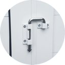 Ver imagem 3 de Porta de Alumínio Camarão 210x80cm com Vidro Boreal Linha 25 Brimak Abertura Esquerda Branco