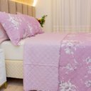 Ver imagem 4 de Kit Colcha Queen Bouti Cobre Leito Estampado 3 Peças Cor:Jasmine