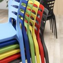 Ver mais imagens de Kit 06 Cadeiras para Cozinha Área Gourmet Jardim Empilhável Larsen P03 Azul - Lyam Decor