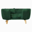 Ver imagem 5 de Poltrona Cama Pet Hanna Estofada Tecido Veludo Divini Decor:verde