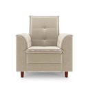 Ver imagem 6 de Poltrona Amamentação Sala Quarto Bebe Yasmin Suede Bege
