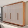 Guarda-roupa Casal Eldorado Premium 6 Portas 6 Gavetas com Pé 100% Mdf Cinamomo/off White - Pnr Móve - 1