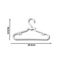 Ver imagem 2 de Kit 25un. Cabide Giratório Infantil Pp Branco