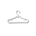 Ver imagem 1 de Kit 25un. Cabide Giratório Infantil Pp Branco