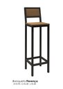 Ver imagem 1 de Banqueta Florença Estilo Industrial GDecor - assento madeira