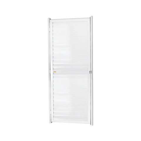 Porta para Banheiro Coletivo 180cm x 60cm Brimak Abertura Direita Branco