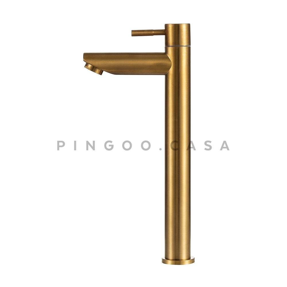 Torneira Para Banheiro Alta Amazonas Pingoo.casa - Dourado - 3