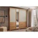 Ver imagem 1 de Guarda Roupa Casal 2 Portas Esp Búzios Cedro/Salvia Carraro