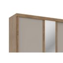 Ver imagem 6 de Guarda Roupa Casal 2 Portas Esp Búzios Cedro/Salvia Carraro