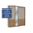 Ver imagem 2 de Guarda Roupa Casal 2 Portas Esp Búzios Cedro/Salvia Carraro
