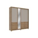 Ver imagem 5 de Guarda Roupa Casal 2 Portas Esp Búzios Cedro/Salvia Carraro