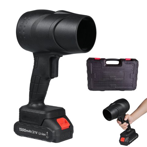 Soprador Turbo Fan 130.000 Rpm Maleta Bateria Recarregavel Potente Eficiente Limpeza Casa Jardim Fol