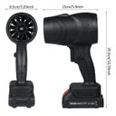 Ver imagem 7 de Soprador Turbo Fan 130.000 Rpm Maleta Bateria Recarregavel Potente Eficiente Limpeza Casa Jardim Fol