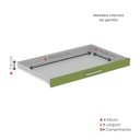 Ver imagem 5 de Mapoteca Mont 5 Gavetas 71,3cm x 120,4cm Aço Verde/Miro/Cinza