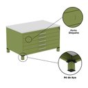 Ver mais imagens de Mapoteca Mont 5 Gavetas 71,3cm x 120,4cm Aço Verde/Miro/Cinza