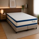 Ver imagem 5 de Colchão King Sr Life Double Molas Ensacadas Espuma D33 193x203x34cm Branco
