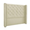 Ver imagem 1 de Cabeceira Cama Box Queen 160cm e Recamier Vicenza Veludo S04 Cor Bege