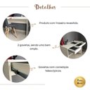 Ver imagem 7 de Conjunto Escrivaninha Gaveteiro 3 Gavetas Face College Branco Artany