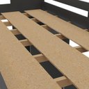 Ver imagem 7 de Cama Juvenil Multifuncional com Closet e 1 Gaveta Luna Grafite Espresso Moveis
