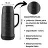 Garrafa Térmica Invicta Arábica 1l - Preto - 6