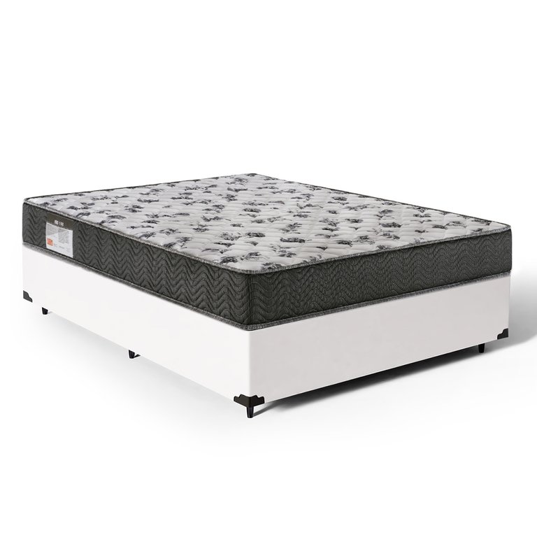 Cama Box com Colchão de Espuma D33 Ortobom Iso 100 Viúva 128cm