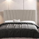 Ver imagem 5 de Cabeceira Cama Box Casal Queen Size Dublin 160cm Linho Bege - Abmaza