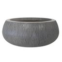 Ver imagem 1 de Vaso Relevo Oval Baixo 23 (40,2l) Cimento Queimado Nutriplan