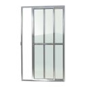 Ver imagem 1 de Porta de Alumínio de Correr 210x150cm 2 Folhas com Vidro Liso e Anodizado Brilhante Super Brimak