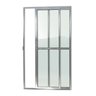 Porta de Alumínio de Correr 210x150cm 2 Folhas com Vidro Liso e Anodizado Brilhante Super Brimak - 1