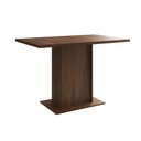Ver imagem 3 de Mesa Jantar Londres Tampo Amêndoa 120cm 4 Cadeiras Ferro Preto Estofado Grafite