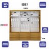 Guarda-Roupa Casal 100% MDF 3 Portas e 9 Gavetas  Eco 07 Bom Pastor - 4