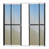 Porta Balcão 4 Folhas Super 25 Vidro Reflex 210cm X 240cm Brimak - 1