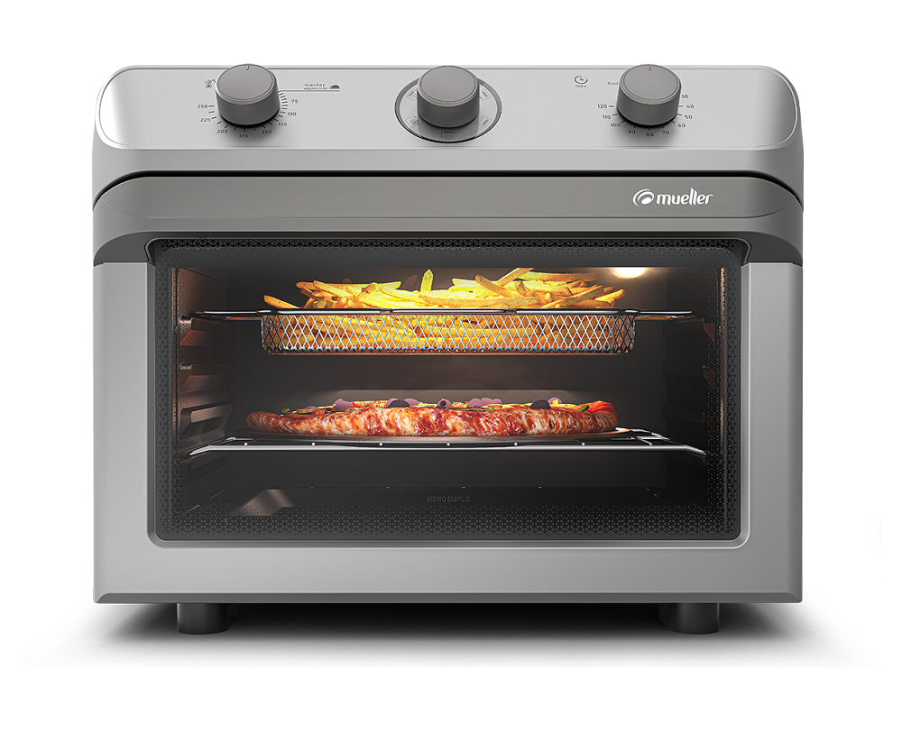 Forno Elétrico de Bancada Mueller - 35 Litros - Air Forno MFB35G Prata - 3