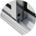 Ver imagem 3 de Porta Balcão 6 Folhas Super 25 Vidro Reflex 210cm x 240cm Brimak Preto/Mix