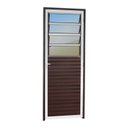 Ver imagem 1 de Porta Basculante Linha 25 Vidro Reflex 210x80cm Brimak Abertura Esquerda