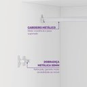 Ver imagem 6 de Guarda Roupas Infantil 4 Portas 2 Gavetas Casulo Casatema MadeiraOriginals Branco