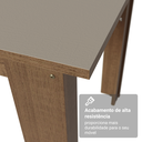 Ver mais imagens de Conjunto Sala de Jantar Lucena Mesa Tampo de Madeira 6 Cadeiras Rustic/Crema/Floral Hibiscos Madesa