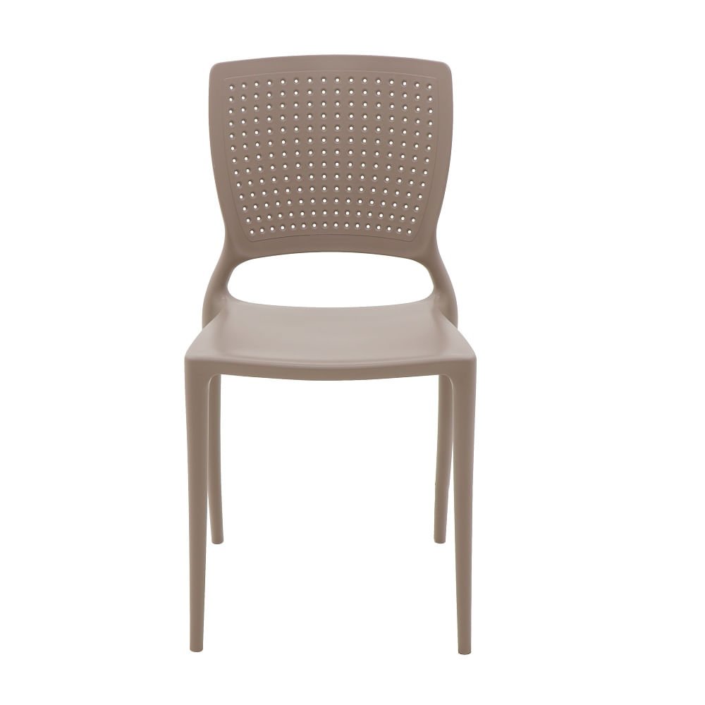 Conjunto de 4 Cadeiras Plásticas Tramontina Safira Camurça - 2