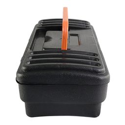 Maleta de Ferramentas Plástica Compacta Preta e Laranja - 4