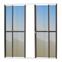 Ver imagem 1 de Porta de Correr 4 Folhas Super Vidro Reflex 210cm X 240cm Brimak