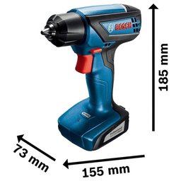 Parafusadeira Furadeira Bosch Gsr 1000 Smart 12v 32 Bits e Maleta - 2