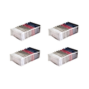 Ver imagem 1 de Kit com 4 Organizadores para Gaveta, Closet e Armários Grande com 11 Nichos 10x40x25 Cor:Branco