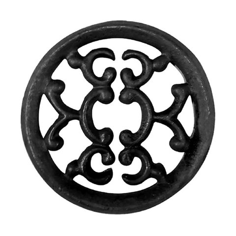 Rosácea Decoração Ferro Fundido Imperial Grade Portão 12cm