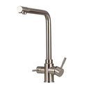 Ver imagem 1 de Torneira para cozinha Gourmet Misturador Monocomando Escovado Pojuca Pingoo.casa - Prata